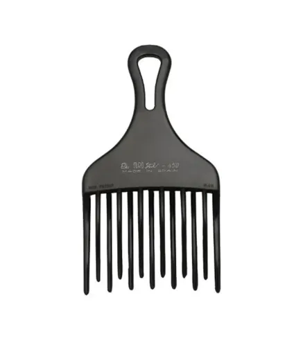 EUROSTIL EUROSTIL PEINE AHUECADOR DOBLE PUA GRANDE NEGRO NEGRO 1UN