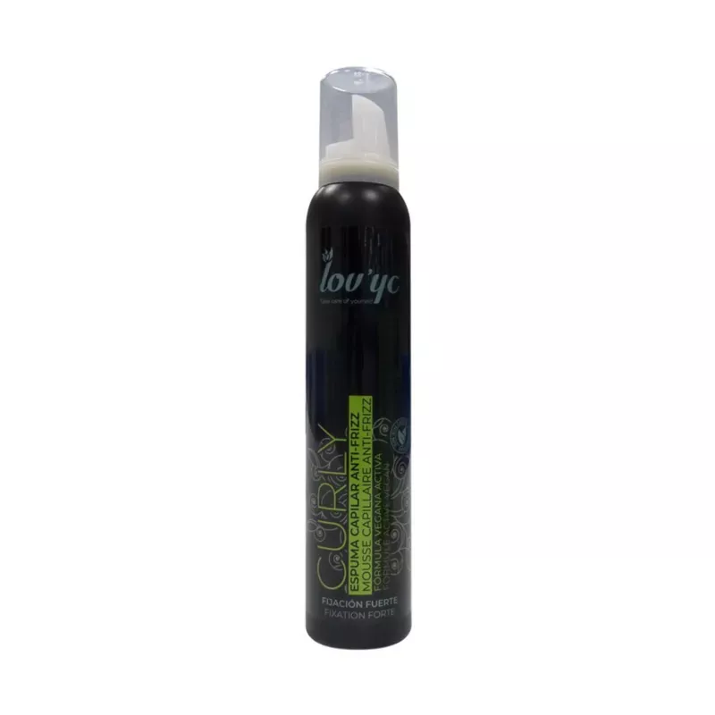 LOVYC CURLY ESPUMA CAPILAR ANTI-FRIZZ FORMULA VEGANA FIJACION FUERTE 200ML LOVYC CURLY ESPUMA CAPILAR ANTI-FRIZZ FORMULA VEGANA FIJACION FUERTE 200ML