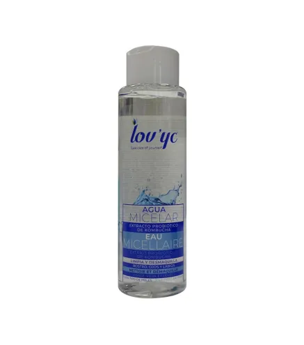 LOVYC PROBIOTICO KOMBUCHA AGUA MICELAR ROSTRO OJOS Y LABIOS 500ML