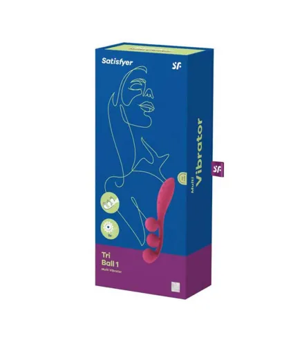 SATISFYER TRI BALL 2 MULTI-VIBRADOR ROJO 1UN