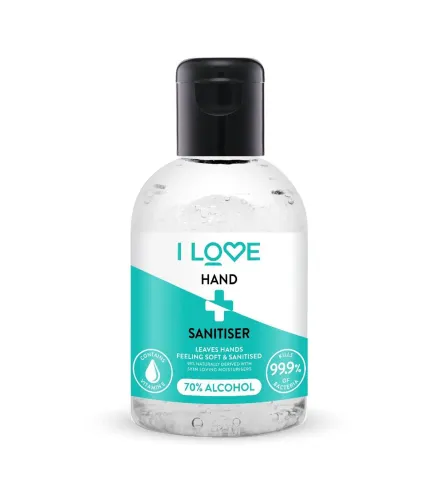 I LOVE HAND SANITISSER GEL HIGIENIZANTE MANOS 70% ALCOHOL 100ML