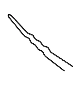 EUROSTIL CAJA HORQUILLAS CURVADAS NEGROS 85MM PACK 1UN