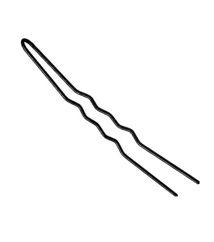 EUROSTIL CAJA HORQUILLAS CURVADAS NEGROS 85MM PACK 1UN