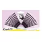 EUROSTIL ACANALADO CLIPS ACERO CON BOLITA NEGRA 50MM PACK 1UN