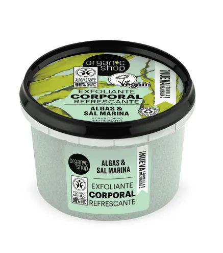 ORGANIC SHOP REFRESCANTE EXFOLIANTE CORPORAL ALGAS DEL ATLANTICO 1UN