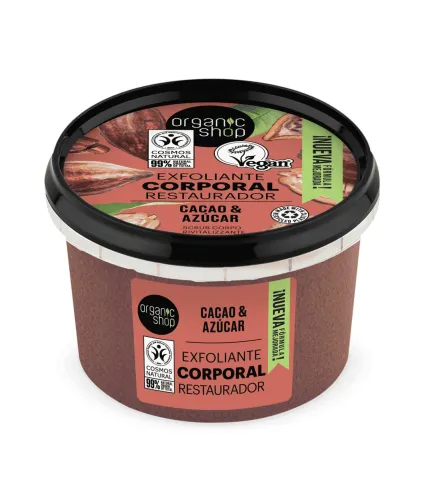 ORGANIC SHOP CACAO EXFOLIANTE CORPORAL CHOCOLATE BELGA 1UN