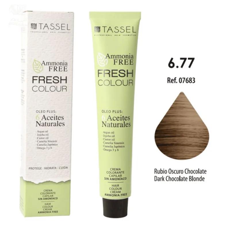 EUROSTIL FRESH COLOUR CREMA DECOLORANTE 6.77 RUBIO OSCURO CHOCOLATE SIN AMONIACO 1UN EUROSTIL FRESH COLOUR CREMA DECOLORANTE 6.77 RUBIO OSCURO CHOCOLATE SIN AMONIACO 1UN