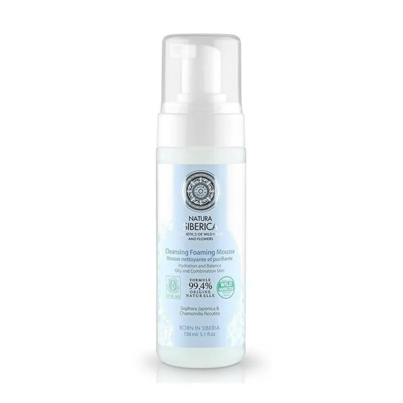 NATURA SIBERICA HIDRATACION Y EQUILIBRIO MOUSE LIMPIADOR PIEL GRASA 170ML