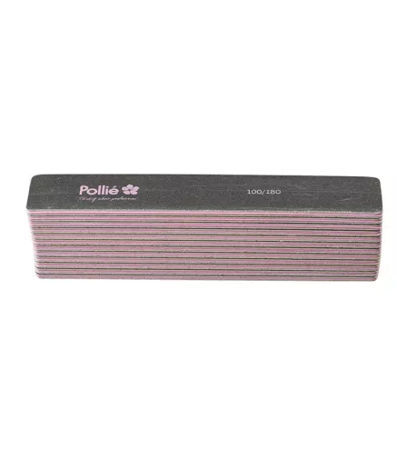 POLLIE NEGRO CUADRADO LIMA 100/180 28X178MM CON BOLSA 1UN