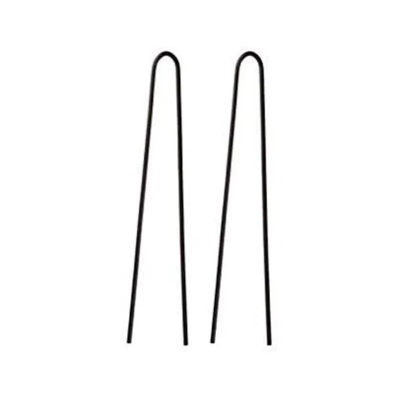 EUROSTIL CAJA HORQUILLAS NEGRAS 70MM 1UN