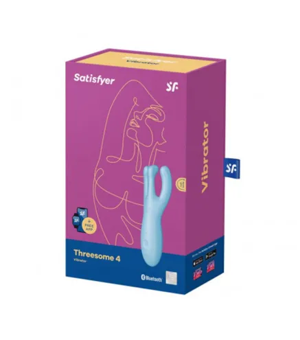 SATISFYER THREESOME 4 VIBRADOR AZUL 1UN