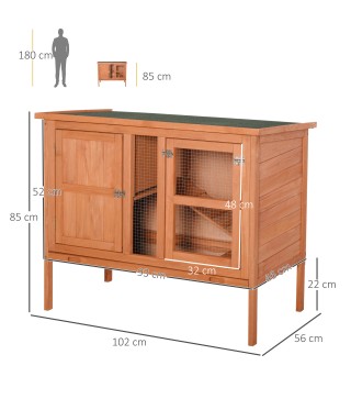 Conejera de Exterior de Madera