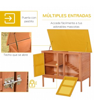 Conejera de Exterior de Madera