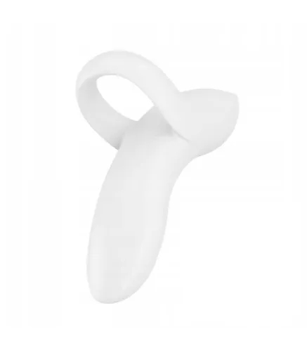 SATISFYER BOLD LOVER DEDO VIBRADOR BLANCO 1UN