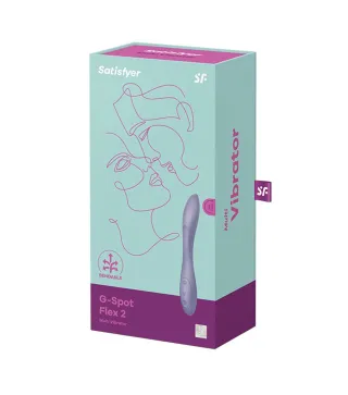 SATISFYER G-SPOT FLEX 2 MULTI-VIBRADOR VIOLETA OSCURO 1UN