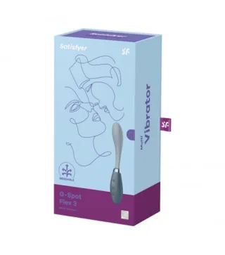 SATISFYER G-SPOT FLEX 3 MULTI-VIBRADOR GRIS 1UN
