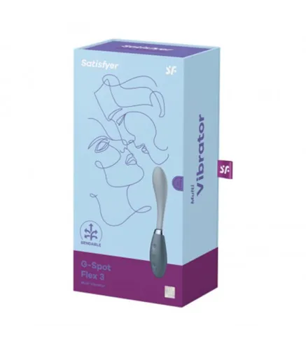 SATISFYER G-SPOT FLEX 3 MULTI-VIBRADOR GRIS 1UN
