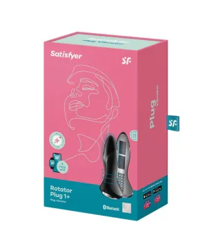 SATISFYER ROTATOR PLUG 1+ PLUG VIBRATOR NEGRO NEGRO 1UN