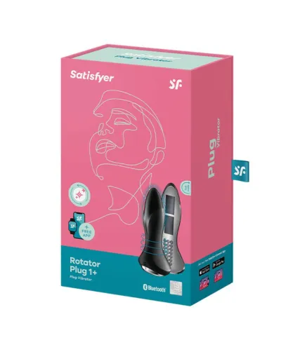 SATISFYER ROTATOR PLUG 1+ PLUG VIBRATOR NEGRO NEGRO 1UN