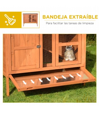 Conejera de Exterior de Madera