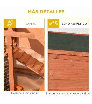Conejera de Exterior de Madera