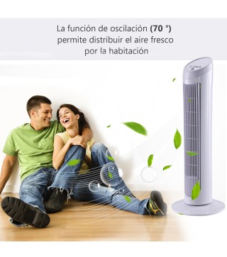 Ventilador de Torre Oscilante 70°