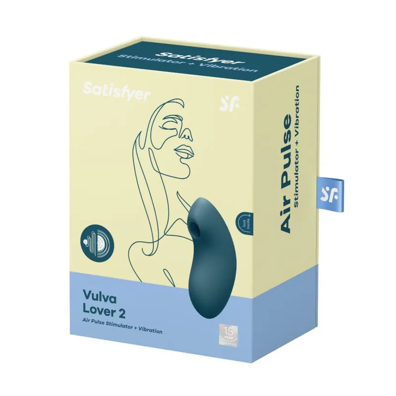 SATISFYER VULVA LOVER 2 VIBRADOR Y ESTIMULADOR DE AIRE AZUL 1UN SATISFYER VULVA LOVER 2 VIBRADOR Y ESTIMULADOR DE AIRE AZUL 1UN