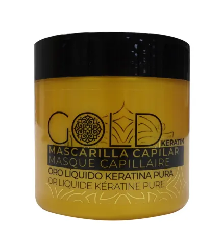 LOVYC GOLD MASCARILLA CAPILAR ORO LIQUIDO KERATINA PURA 400ML