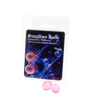BRAZILIAN BALLS BALLS GEL INTIMO EFECTO REFRESH VIBRATION 1UN