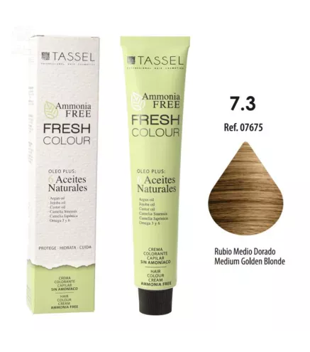 EUROSTIL FRESH COLOUR CREMA COLORANTE SIN AMONIACO RUBIO MEDIO 1UN