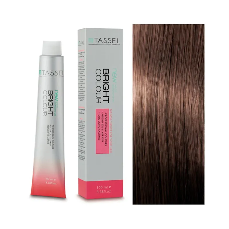 EUROSTIL BRIGHT COLOUR TINTE 7.77 RUBIO MEDIO CHOCOLATE 1UN