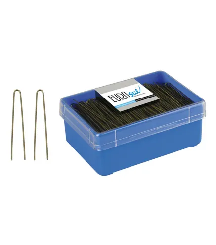 EUROSTIL MOÑO LISA HORQUILLAS NEGRAS CAJA 1UN