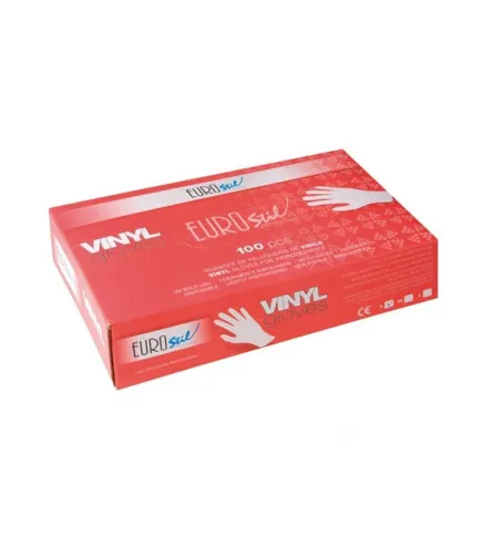 EUROSTIL CAJA GUANTES VINYL TAMAÑO MEDIANO 1UN