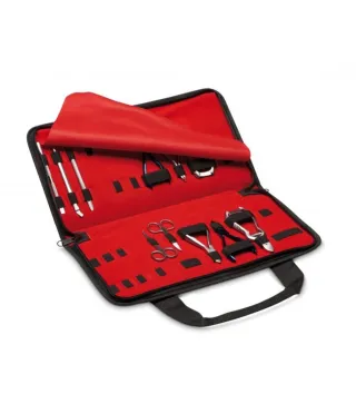 EUROSTIL MANICURA PEDICURA ESTUCHE SET 11 HERRAMIENTAS 1UN