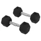 Conjunto de Mancuernas Cortas Total 10 kg - entrenamiento muscular & halterofilia - acero caucho Negro Conjunto de Mancuernas Cortas Total 10 kg - entrenamiento muscular & halterofilia - acero caucho Negro