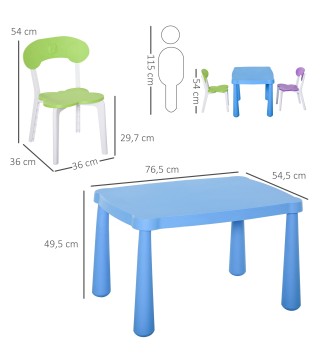 Juego Infantil de Mesa y Sillas