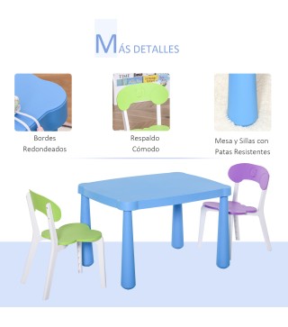 Juego Infantil de Mesa y Sillas