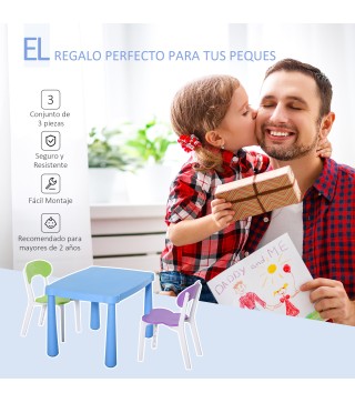 Juego Infantil de Mesa y Sillas