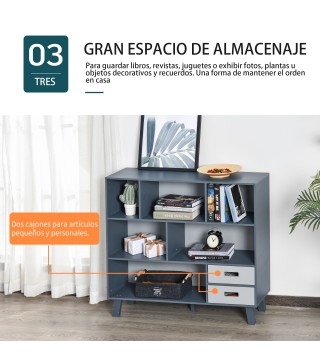 Estantería con Compartimentos