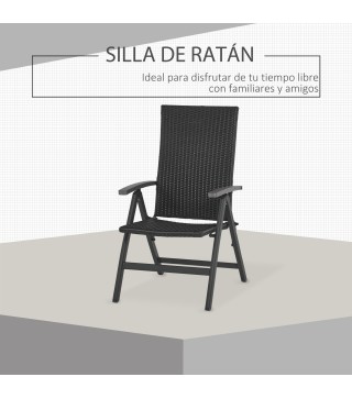Silla Plegable de Ratán