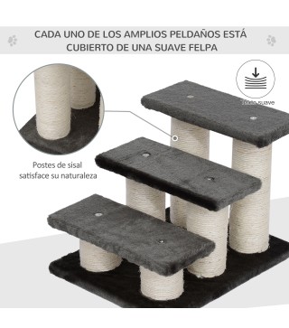 Escalera de 3 Peldaños para Mascotas