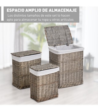 Set de 3 Cesto para Ropa Sucia