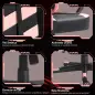 Silla Gaming Altura Regulable Basculante con Reposacabezas Cojín Lumbar 61x70x121-129 cm Rosa