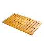 Alfombrilla de Ducha de Madera de Acacia 91x51 cm Alfombra Antideslizante para Baño Spa o Piscina Natural