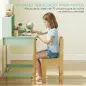 Escritorio Infantil Mesa de Escritorio para Niños con 3 Compartimentos Abiertos y 2 Cajones 90x52x105 cm Verde