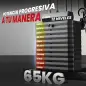 Máquina de Musculación con Pesas Ajustables de 65 kg Prensa de Pecho y Piernas Polea 135x103x210 cm Negro