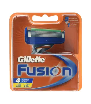 GILLETTE FUSION CARGADOR CUCHILLAS 4U.