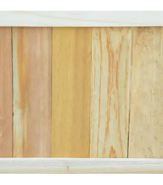 Jardinera de Madera Plegable con 4 Patas para Cultivos Verduras Flores en Patio Balcón Terraza 70x30x25 cm Natural