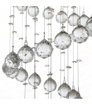 Lámpara de Techo de Cristal