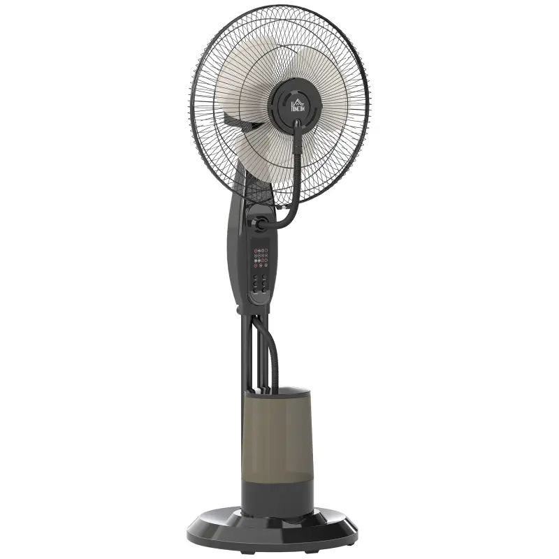 Ventilador Nebulizador de 3 Velocidades con Temporizador 3 Modos y Depósito 3,2L 44,5x38,5x120 cm Negro